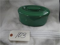 Hall China pot with lid stamped for Westinghouse