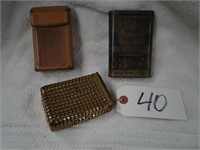 2 vintage ciarette cases/Bond Street Tobacco can