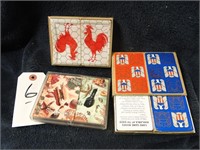 3 Sets of Vintage Playing Cards