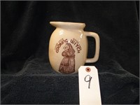 Old Cooking Witch pottery pitcher