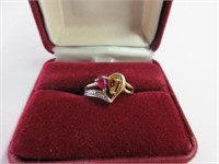 Ladies 14Kt Gold and Gemstone Ring