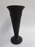Black Satin Glass Bud Vase