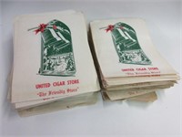 RARE Lot of United Cigar Store Bags