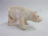 Native Polar Bear Bone Carving