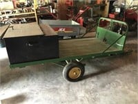 Small yard trailer w/ carry on box