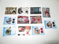 Lot of 11 Hockey Jersey Cards