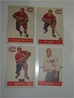 1957 4 Parkhurst Montreal Canadians Hockey Cards