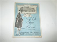 1920 New York Styles Fall Catalog