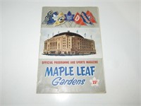 1952 Toronto Maple Leafs Hockey Program