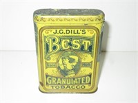 J.G Dill's Best Granulated Tobacco Tin