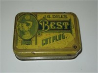 J.G Dill's Best Cut Plug Tobacco Tin
