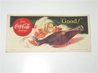 1953 Coca Cola Blotter Good Sprite Boy