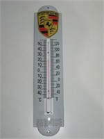 Porcelain Porsche Service Advertising Thermometer