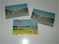 Lot of 3 Pure Oil Postcards