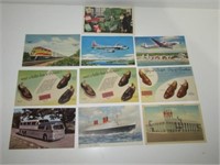 10 Advertising Postcards Cigarettes Greyhound