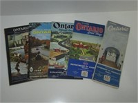 Lot of 5 Old Ontario Road Maps