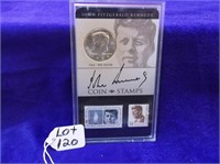 JOHN FITZGERALD KENNEDY COIN & STAMPS