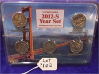 UNCIRCULATED 2012-S YEAR SET