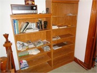2 Book Shelves and Contents