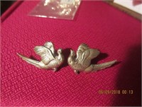 Lynn Rogue Hunt Pheasant Screwback Earrings