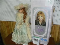 28 INCH PORCELAIN DOLL BY RUSTIE