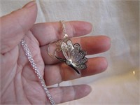 Ornate 3D Butterfly Necklace