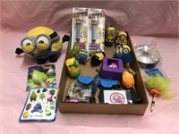 Lot of Despicable Me and Trolls toys pez