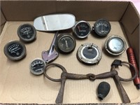Lot of antique battery gauges Dodge brothers