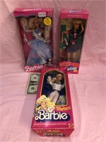 (3) special edition Barbie dolls American Beauty