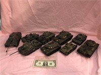 Lot of misc scale model tanks Tamiya Monogram