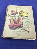 1889 Book on How to Shade Embroidered Flowers