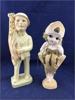 Chalkware Soldier and Roaring 20’s Girl