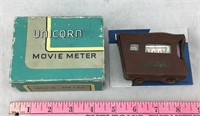 Vintage Unicorn Movie Exposure Meter
