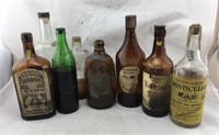Collection of Old Liquor Bottles