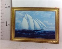Sailboat Print on Canvas