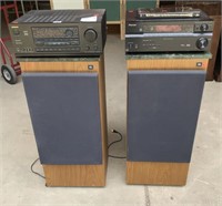 Stereo system w/ speakers, amplifier, receiver