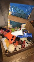 Box a lot of miscellaneous toys, Halloween