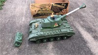Tiger Joe motorized remote control army tank with