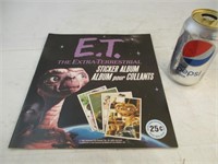 Album vide pour stickers E.T. 1982