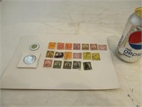Half Dollar 1978 et timbres  US