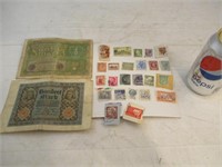 Billets de 50 et 100 marks allemands 1920 et 1919