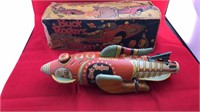 Louis Marx Buck Rogers wind up rocketship with