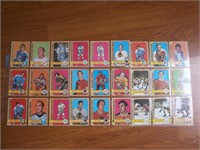 25 cartes de hockey 1972-73
