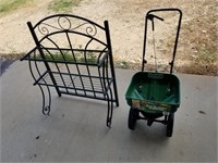 L- FERTILIZER SPREADER AND PLANT STAND