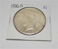 1926 S Peace silver dollar, AU