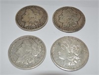 Group (4) Morgans silver dollars, 1921 D, 1901 O