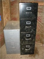 2 File Cabinets 29 & 52" Tall