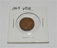 1909 VDB Lincoln wheat penny