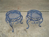 2 Metal Plant Stands 13 x 13 x 13