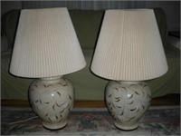 Pair of Lamps 33 " Tall